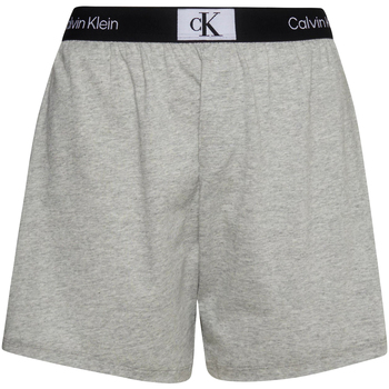 Vêtements Homme Shorts / Bermudas Calvin Klein Jeans Short coton droit Gris