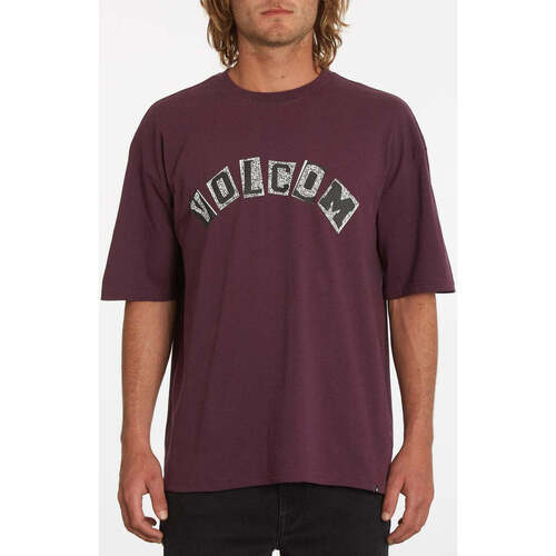 Vêtements Homme Lancée en 1991 en Californie par des passionnés de Volcom Camiseta  Hi School Multiberry Violet