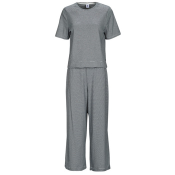 Vêtements Femme Pyjamas / Chemises de nuit Petit Bateau LARENCE Blanc / Noir