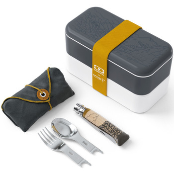 Maison & Déco Lunchbox Monbento Kit repas nomade  x Opinel Gris