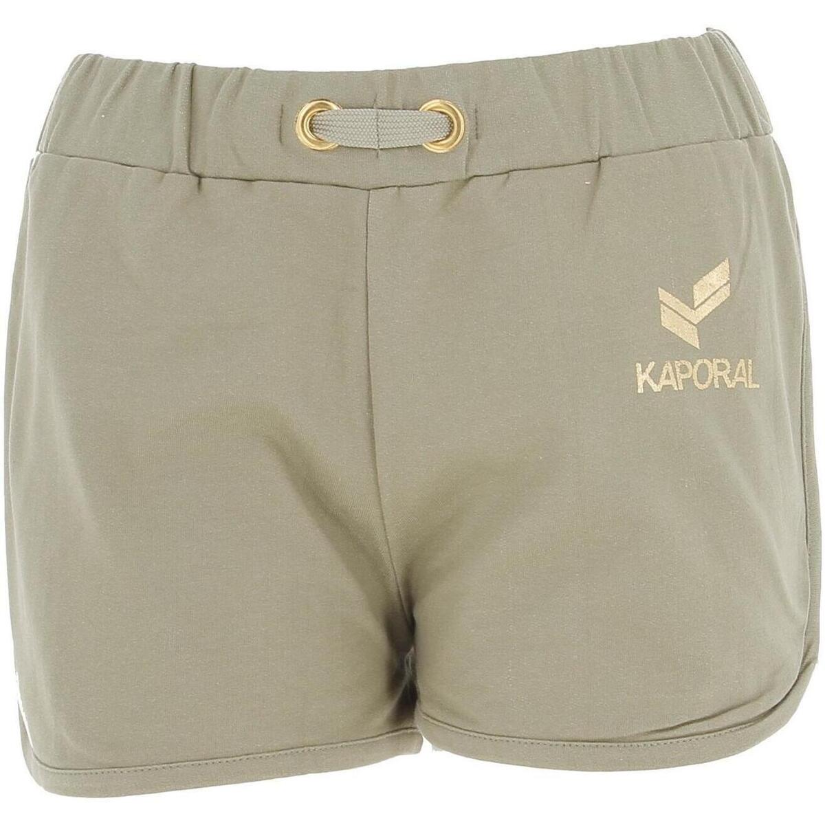 Vêtements Fille Shorts / Bermudas Kaporal Faka short jogging tilleul g Kaki