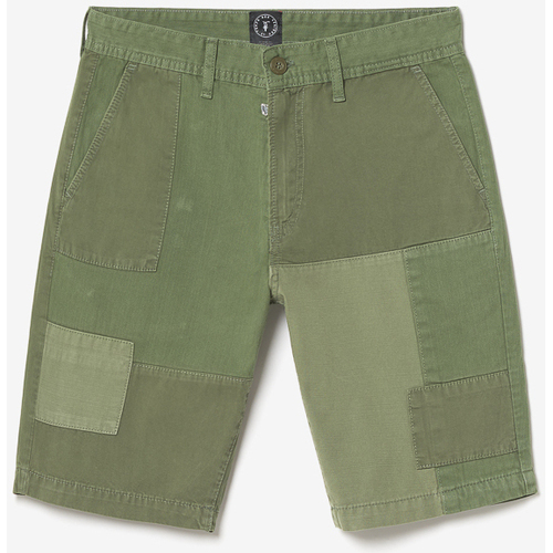 Vêtements Homme Shorts / Bermudas Le Temps des Cerises Bermuda luberon kaki vert Vert