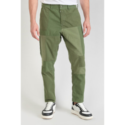 Vêtements Homme Pantalons Le Temps des Cerises Pantalon loose mister kaki vert Vert