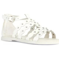 Chaussures Fille Sandales et Nu-pieds Geox SANDALE KARLY WHITE Blanc