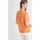 Vêtements Femme Pulls Daxon by  - Pull encolure ronde manches courtes Orange