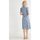 Vêtements Femme Robes Daxon by  - Robe en maille col tailleur Bleu