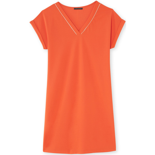 Vêtements Femme Robes Daxon by  - Robe forme housse Orange