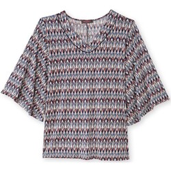 Vêtements Femme T-shirts & Polos Kocoon by Daxon - Tunique manches 3/4 pagode imprimmulticolore