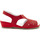 Chaussures Femme Sandales et Nu-pieds Pediconfort Sandales ultra souples cuir aérosemelle Rouge