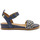 Chaussures Femme Sandales et Nu-pieds Pediconfort Sandales tressées semelle sur mousse Bleu