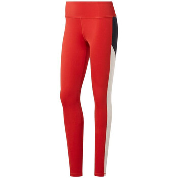 Vêtements Pantalons Reebok Sport WOR LOGO TIGHT Rouge