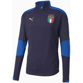 Vêtements Toutes les catégories Puma Haut training foot HOMME  FIGC 1.4 ZIP TRAIN Bleu