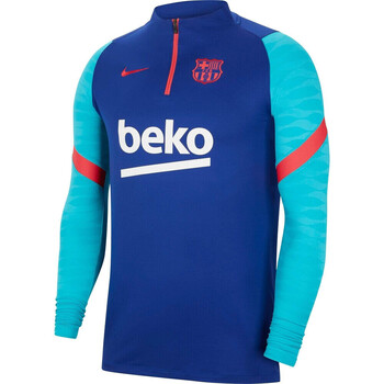 Vêtements Vestes de survêtement Nike FC BARCELONE STRIKE Bleu