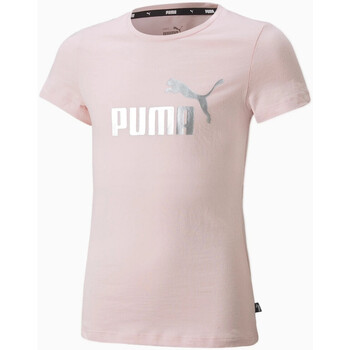 Vêtements Enfant T-shirts & Polos Puma Tee-shirt ENFANT  PS ESS LOGO TEE G Rose