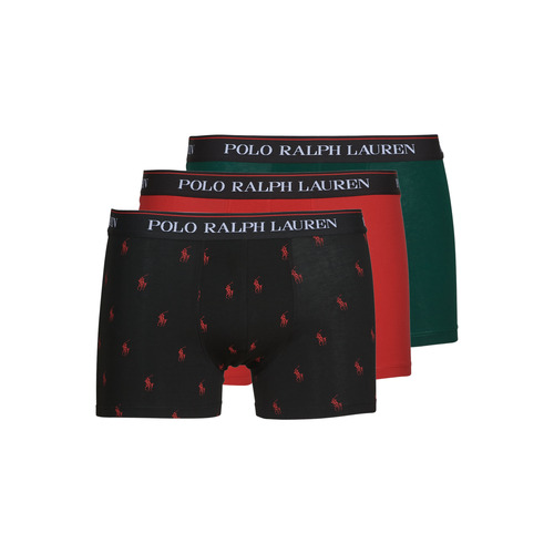 Sous-vêtements Homme Boxers Polo Ralph Lauren CLSSIC TRUNK 3 PACK Noir / Rouge / Vert