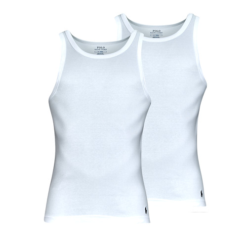 Vêtements Homme Débardeurs / T-shirts sans manche Polo Hotspur Ralph Lauren CLASSIC TANK 2 PACK Blanc