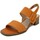 Chaussures Femme Sandales et Nu-pieds Caprice Femme Chaussures, Sandales, Daim-28211 Orange
