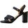 Chaussures Femme Sandales et Nu-pieds Caprice Femme Chaussures, Sandales, Cuir, Boucle réglable-28302NE Noir