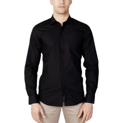 Vêtements Homme Chemises manches longues Antony Morato MMSL00691-FA400078 Noir