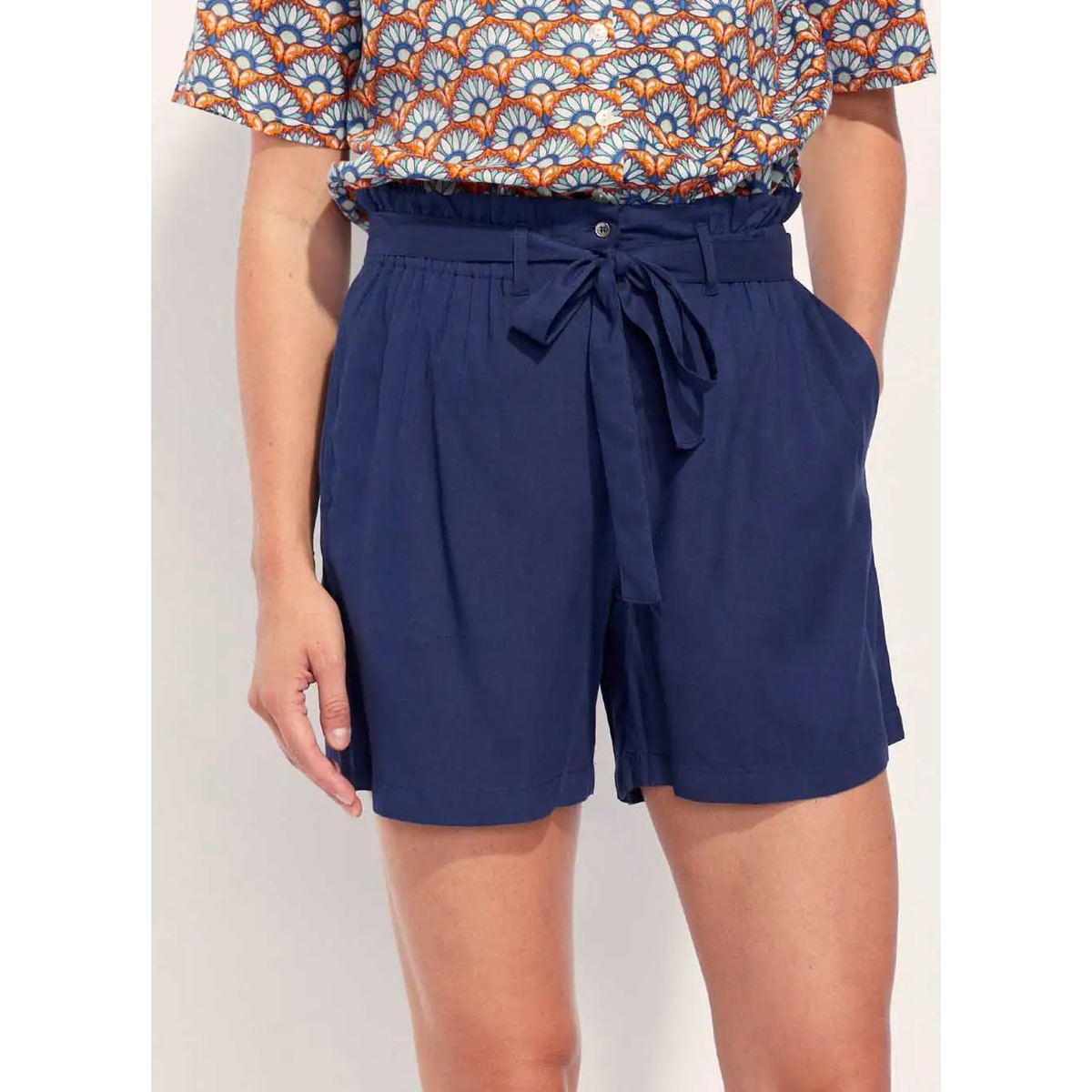 Vêtements Femme Shorts / Bermudas Macgraw Piper dress Short fluide Ecovero JUANA Bleu