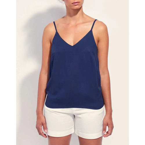 Vêtements Femme Débardeurs / T-shirts sans manche Top 5 des venteskong Débardeur fluide Ecovero NAYELI Bleu