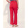 Vêtements Femme Pantalons La Fiancee Du Mekong Pantalon léger uni VIJAY Rouge