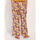 Vêtements Femme Pantalons La Fiancee Du Mekong Pantalon large coton lin taille haute AMELIA Orange
