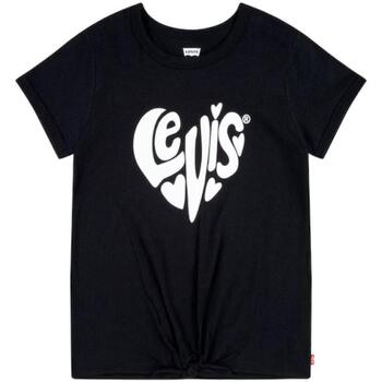 Vêtements Fille T-shirts Futura manches courtes Levi's  Noir