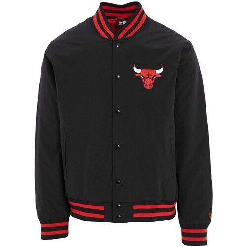Vêtements Homme Vestes New-Era Team Logo Bomber Chicago Bulls Jacket Noir, Bordeaux