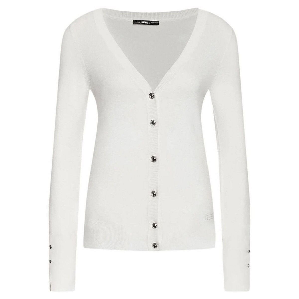 Vêtements Femme Gilets / Cardigans Guess  Blanc