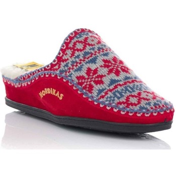 Chaussures Femme Chaussons Nordikas 1502 EDELWEIS Rouge