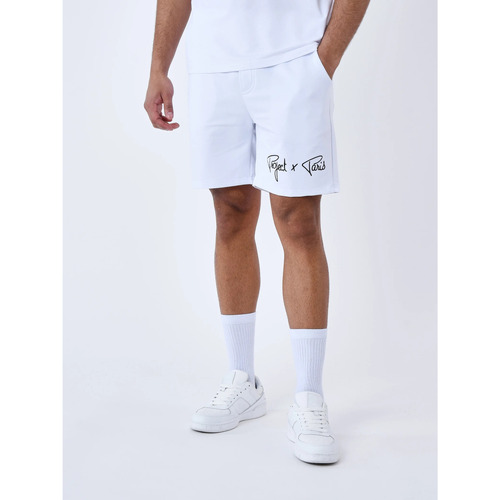 Vêtements Homme striped Shorts / Bermudas Project X Paris Short 2340014 Blanc