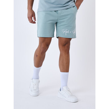 Vêtements Homme Shorts / Bermudas Tee Shirt F181008 Short 2340014 Bleu