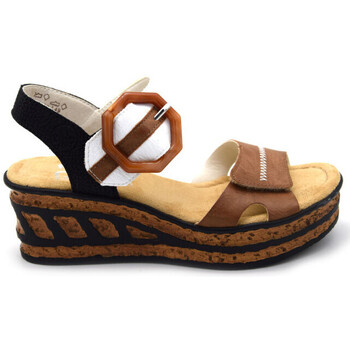 Chaussures Femme Sandales et Nu-pieds Rieker 68176-64 Marron