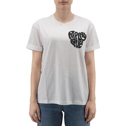 Vêtements Femme T-shirts & Polos Replay T-shirt oversize en coton biologique Blanc