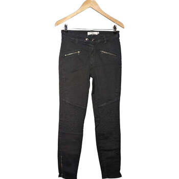 jeans h&m  jean droit femme  36 - t1 - s noir 