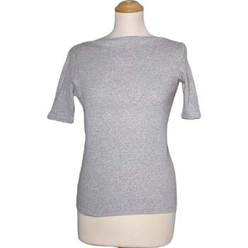 t-shirt uniqlo  top manches courtes  36 - t1 - s gris 