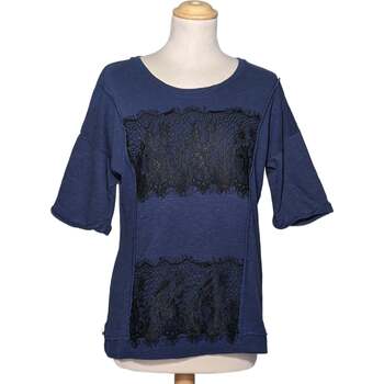 Vêtements Femme T-shirts monochrome & Polos Morgan top manches longues  40 - T3 - L Bleu Bleu