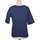 Vêtements Femme T-shirts & Polos Morgan top manches longues  40 - T3 - L Bleu Bleu