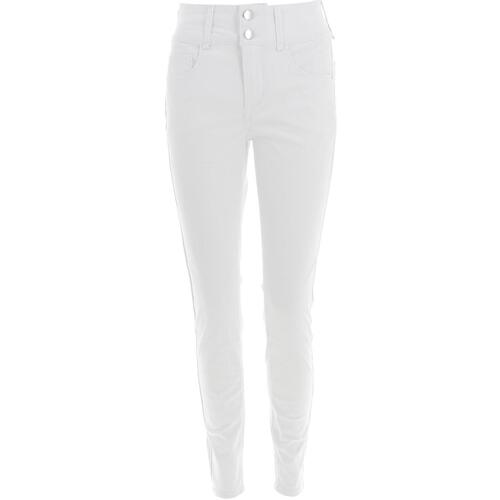 Vêtements Femme Jeans slim Tiffosi Jeans double up 434 white Blanc