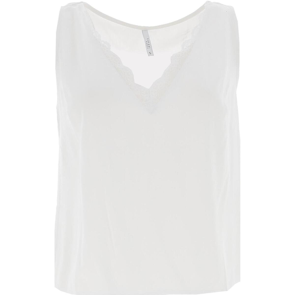 Vêtements Femme Débardeurs / T-shirts sans manche Tiffosi Cosmopolitan blanc top Blanc