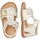 Chaussures Fille Sandales et Nu-pieds Naturino Sandales en cuir avec imprimé QUARZO Blanc
