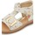 Chaussures Fille Sandales et Nu-pieds Naturino Sandales en cuir avec imprimé QUARZO Blanc