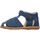 Chaussures Garçon Sandales et Nu-pieds Naturino Sandales semi-ouvertes en suède ZAFFIRO Bleu