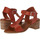 Chaussures Femme Sandales et Nu-pieds Kickers Valmons Rouge Brique, Sandales Bout Ouvert Femme Marron