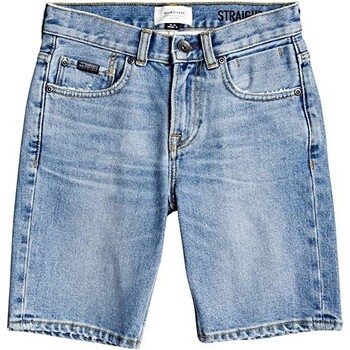 Vêtements Garçon Shorts / Bermudas Quiksilver Junior - Bermuda en jean - bleu Bleu
