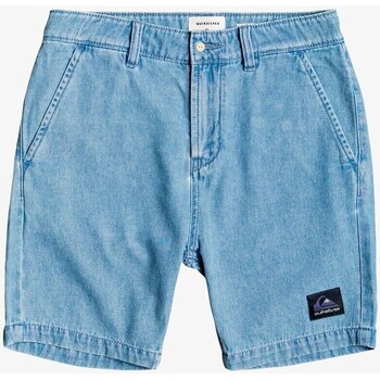 Vêtements Garçon Shorts / Bermudas Quiksilver Junior - Bermuda en jean - bleu clair Bleu