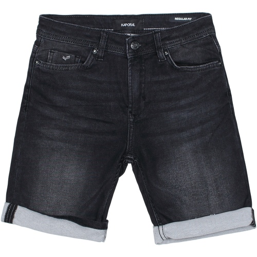 Vêtements Garçon Shorts halfhoge / Bermudas Kaporal Short garçon à poches Noir