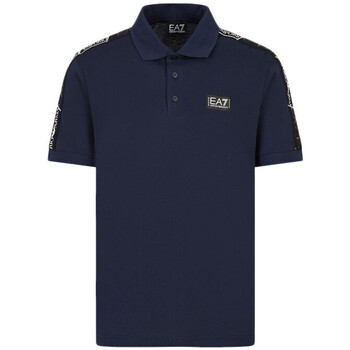 Vêtements Homme T-shirts & Polos EMPORIO VELOUR ARMANI zip-front long-sleeve short jacketni Polo Bleu