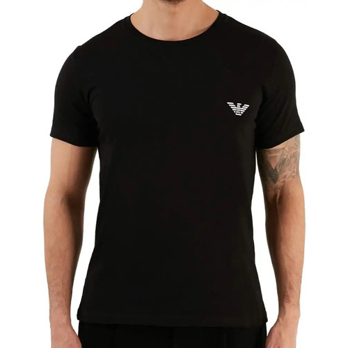 Vêtements Homme T-shirts manches courtes Emporio Armani Classic logo Noir